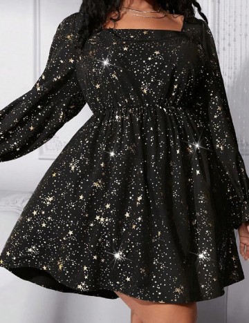 Rochie scurta SHEIN CURVE, negru