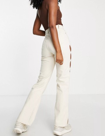 Blugi Top Shop, crem