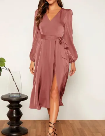 Rochie medie SHEIN, roz pudra inchis Roz