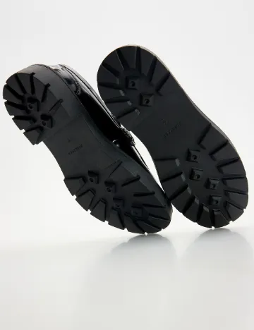 Mocasini Reserved, negru