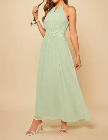 Rochie lunga SHEIN, verde Verde