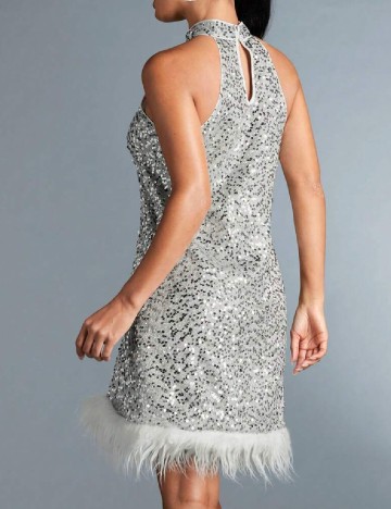 Rochie scurta SHEIN, argintiu