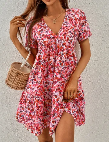 Rochie scurta SHEIN, floral Floral print