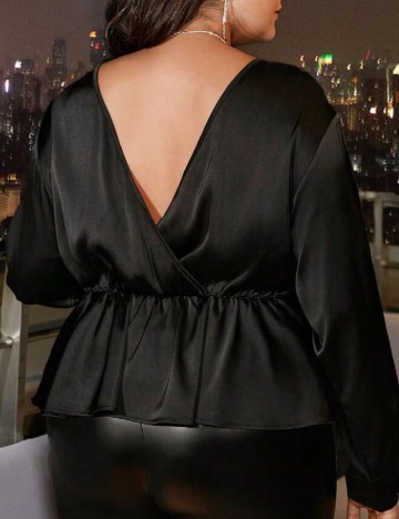 Bluza SHEIN CURVE, negru