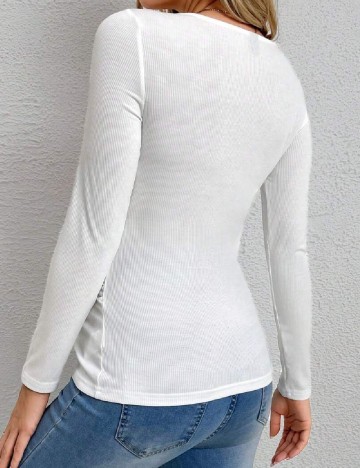 Bluza SHEIN Maternity, alb