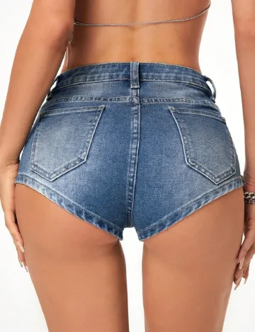 Pantaloni scurti SHEIN, albastru