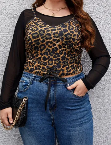 Bluza SHEIN CURVE, animal print