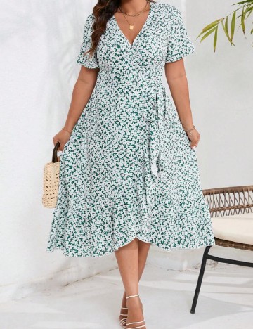 Rochie medie SHEIN CURVE, floral