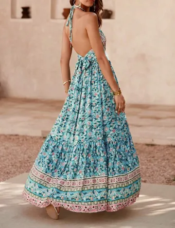 Rochie lunga SHEIN, albastru Albastru