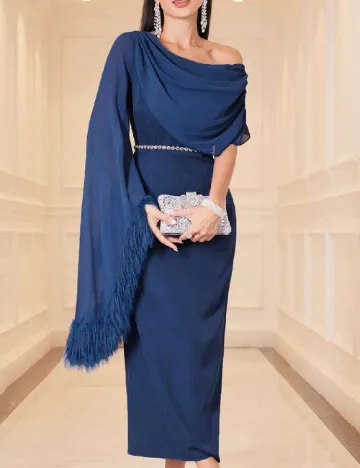 Rochie medie SHEIN, albastru Albastru