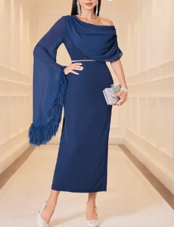 Rochie medie SHEIN, albastru Albastru