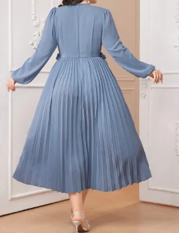 Rochie medie SHEIN CURVE, albastru Albastru