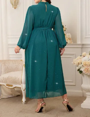Rochie medie SHEIN CURVE, turcoaz Verde