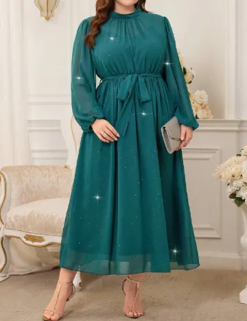 Rochie medie SHEIN CURVE, turcoaz Verde