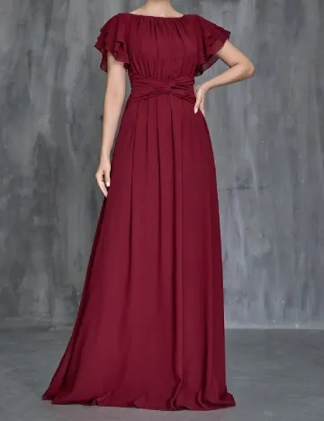 Rochie lunga Faeriesty, visiniu Rosu