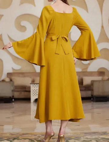 Rochie lunga SHEIN, mustar Galben