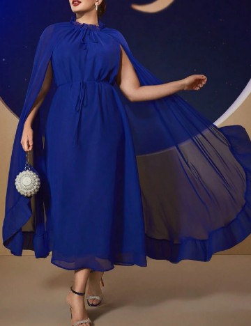 Rochie medie SHEIN CURVE, albastru