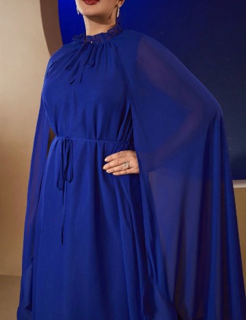 Rochie medie SHEIN CURVE, albastru