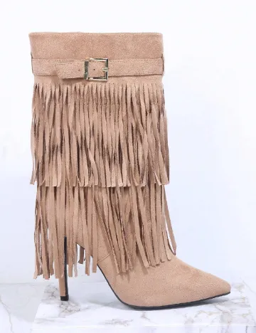 Botine SHEIN, maro Maro