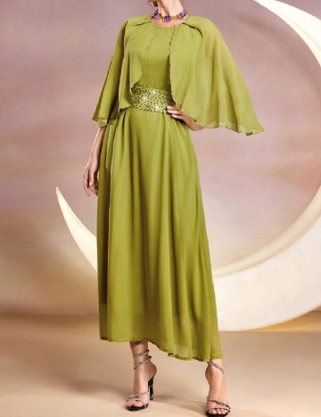 Rochie lunga SHEIN, verde