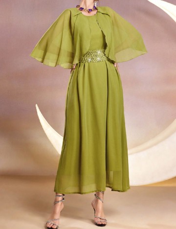 Rochie lunga SHEIN, verde