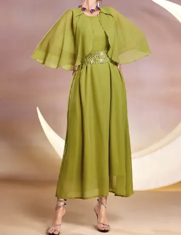 Rochie lunga SHEIN, verde