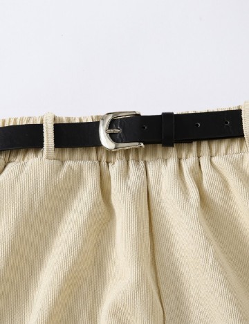 Pantaloni scurti SHEIN CURVE, ecru