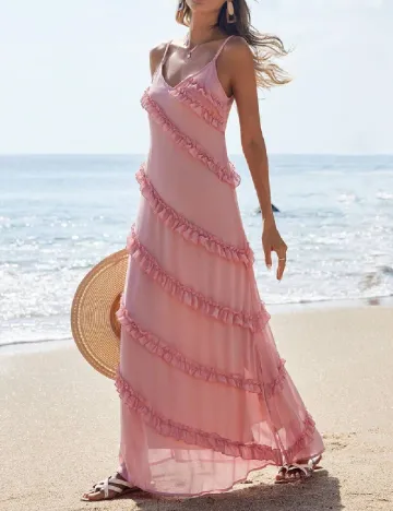 Rochie lunga SHEIN, roz