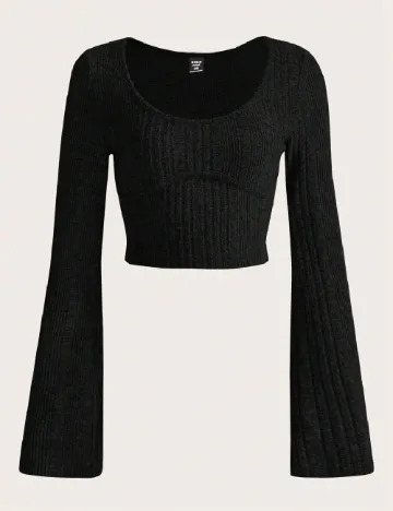 Top SHEIN CURVE, negru