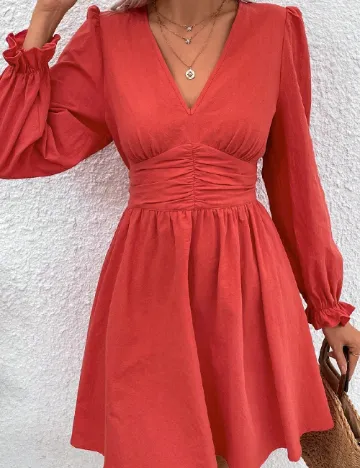 Rochie scurta SHEIN, corai Portocaliu