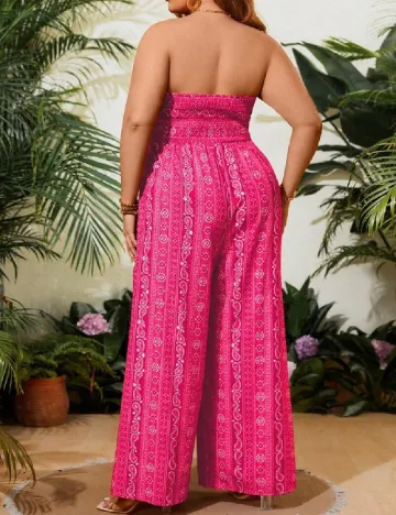 Salopeta SHEIN CURVE, roz Roz