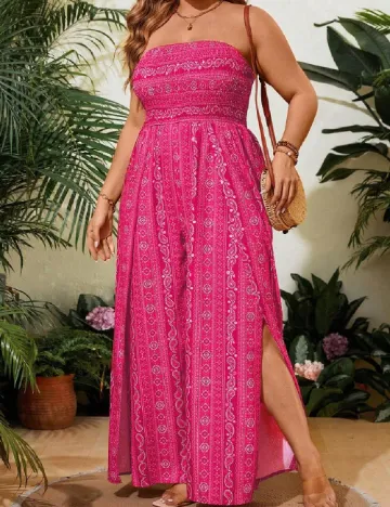 Salopeta SHEIN CURVE, roz Roz
