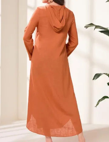 Rochie lunga SHEIN, caramiziu Portocaliu