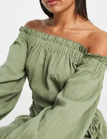 Rochie medie ASOS, verde Verde