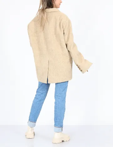 Palton oversize ASOS, crem