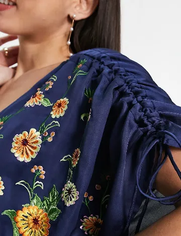 Rochie lunga ASOS, bleumarin Albastru