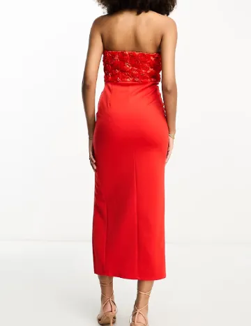 Rochie medie ASOS, rosu