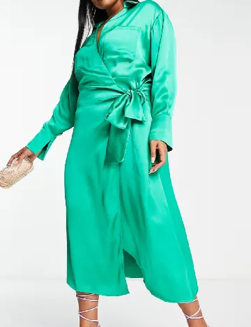 Rochie medie Pretty Lavish Curve, verde