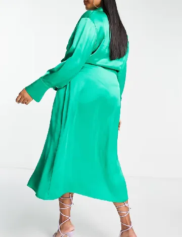 Rochie medie Pretty Lavish Curve, verde