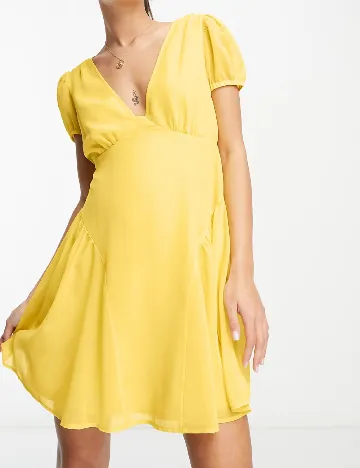 Rochie scurta ASOS, galben
