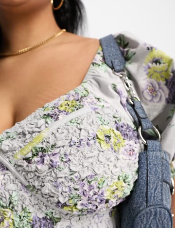 Rochie lunga ASOS Curve, floral print