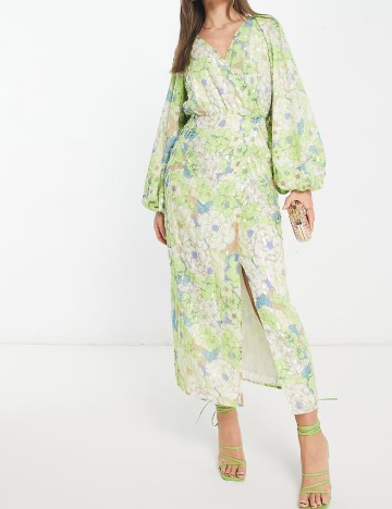 Rochie lunga ASOS, verde