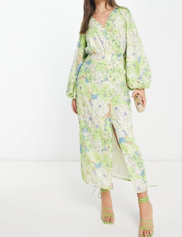 Rochie lunga ASOS, verde