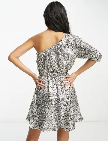 Rochie scurta Forever New, argintiu