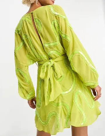 Rochie scurta ASOS, verde
