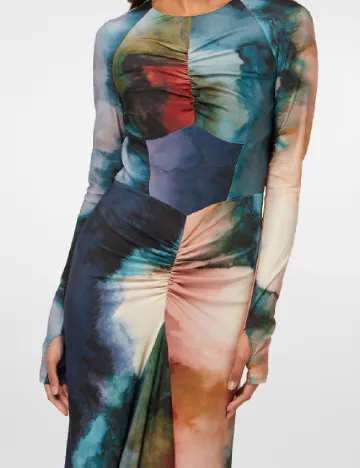 Rochie lunga Daska, mix culori Mix culori