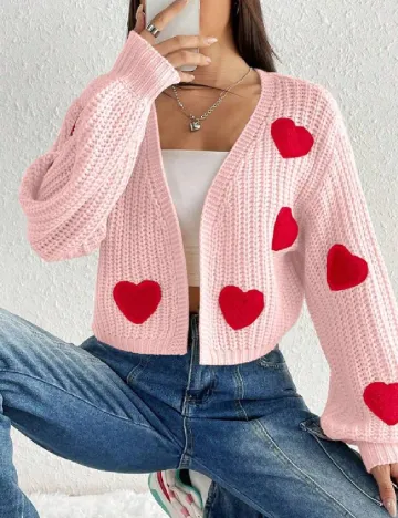 Cardigan SHEIN, roz Roz