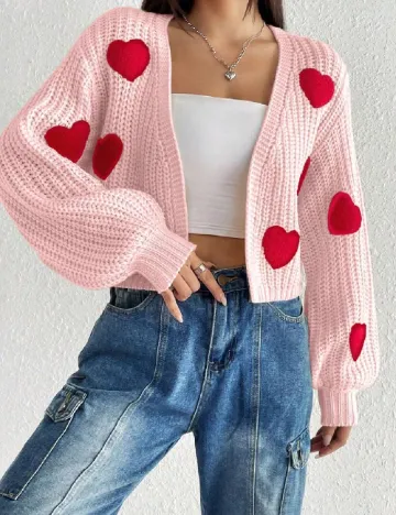 Cardigan SHEIN, roz Roz