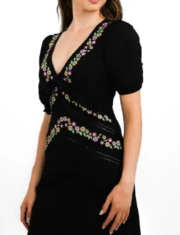 Rochie medie ASOS, negru Negru