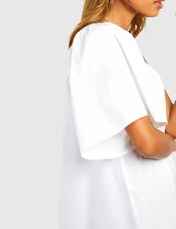 Rochie lunga Boohoo, alb